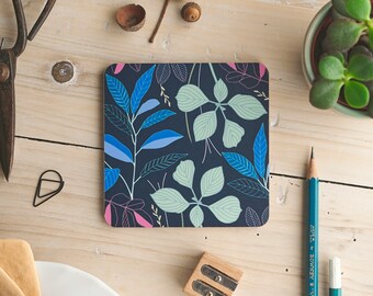 Leaf Print Coaster - Coaster - Floral Coaster - Gift for Her - Drinks Mat - Stocking Filler - Plant Lover Gift - New Home Gift