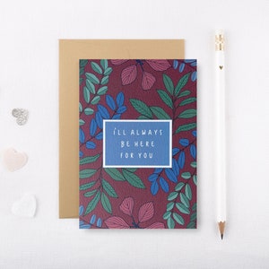 Friend Card - Here for you Card - With Sympathy Card - Loss Card - Thinking of You Card - Sympathy - Grief Card - Big Hug Card - GCR006