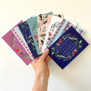 Pack de 8 Tarjetas de Navidad - Pack de Tarjetas de Navidad - Tarjetas de Navidad - Tarjetas de Navidad - Pack de Tarjetas - Tarjetas Festivas - Felicitaciones de Temporada