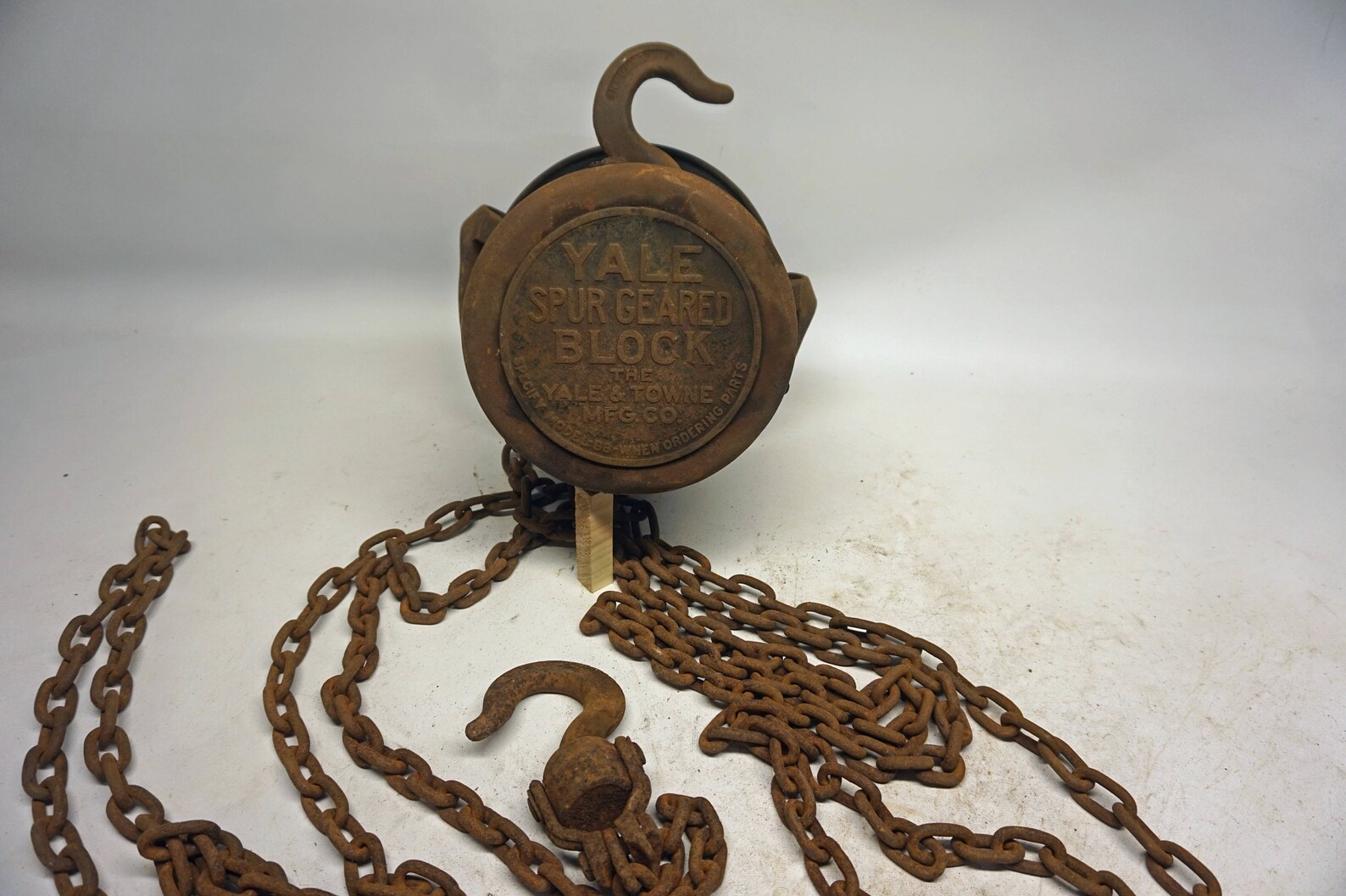 Huge Antique Yale 1/2 Ton Chain Hoist Industrial Spur Geared Etsy