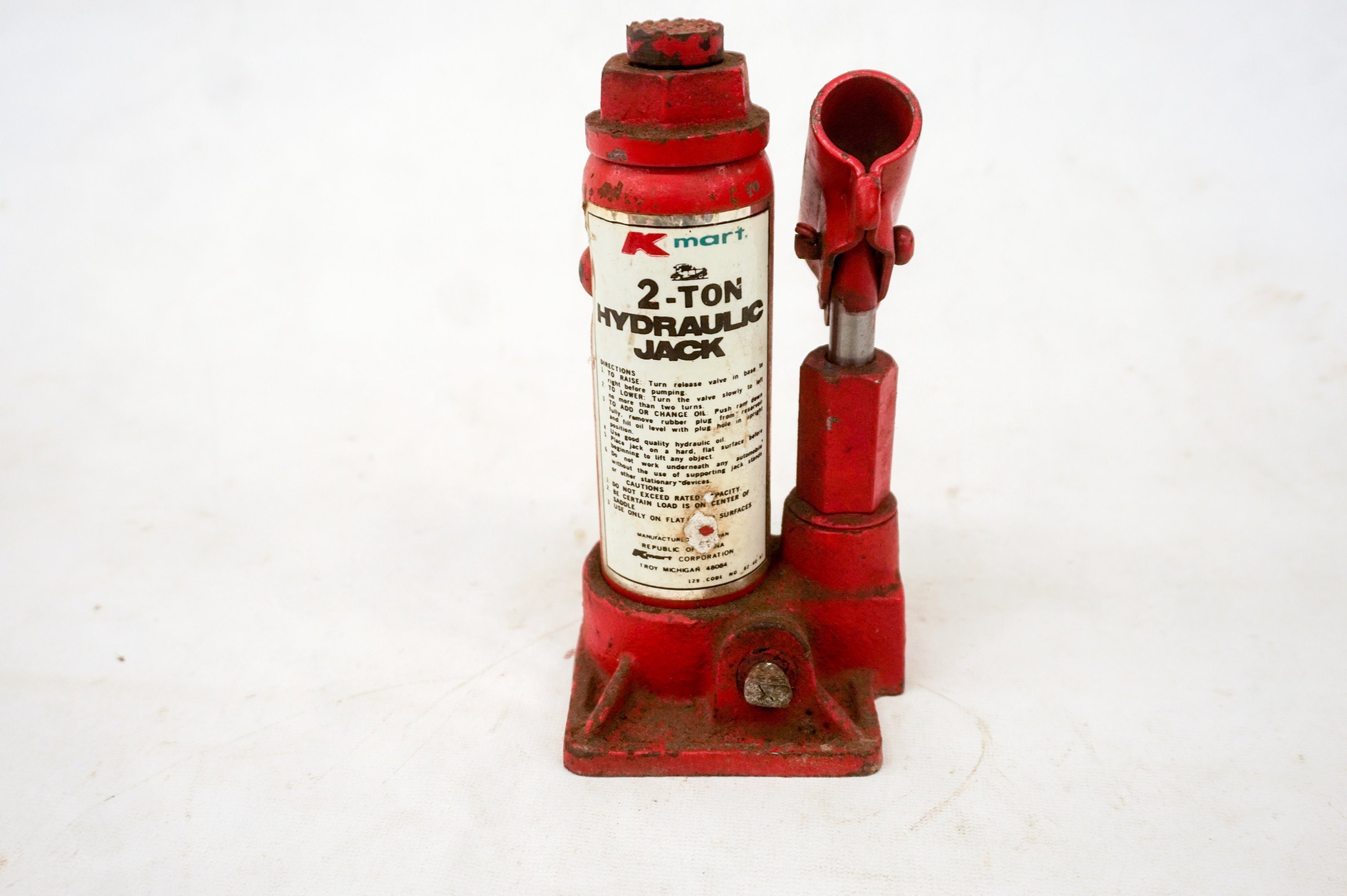 Vintage Kmart Bottle Jack Advertising Hydraulic Lift Jack Etsy UK