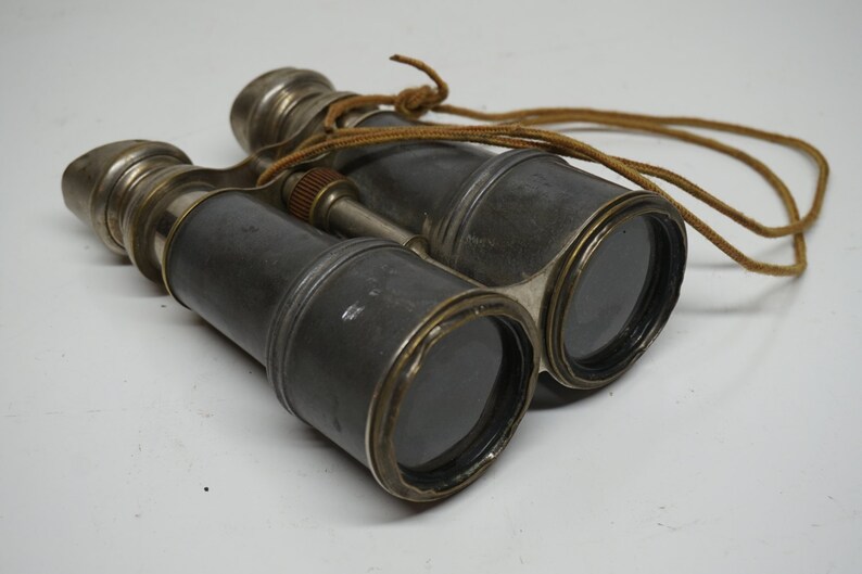 Antique Binoculars Vintage Binoculars Metal Frame Etsy