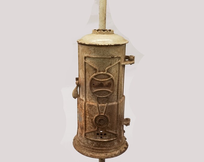 Antique Hot Water Heater With Burner, Architectural Salvage, Gas or Oil