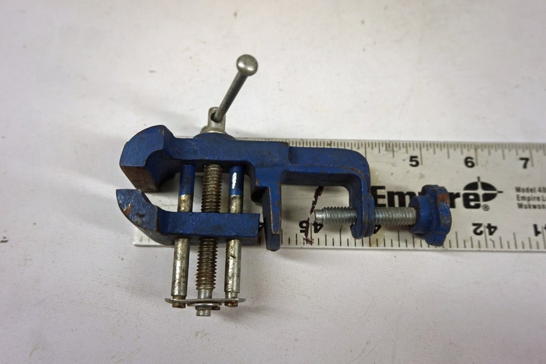 1.5 Mini Bench Vise Jewelers Vise Blue Vintage Etsy