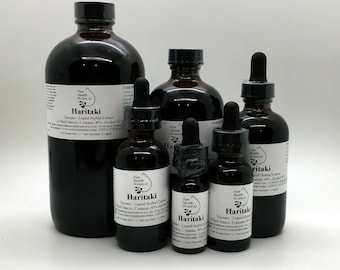 Haritaki Tincture, Extract, Chebulic Myrobalan, Digestion, Adaptogen, Mult Sizes