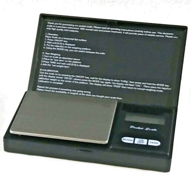 Digital Accurate Gram Pocket Scale Black for Jewelry, Herb, Weed