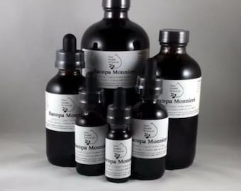 Bacopa Monnieri Tincture, Extract, Brahmi, Monierri, Ayurvedic, Nootropic