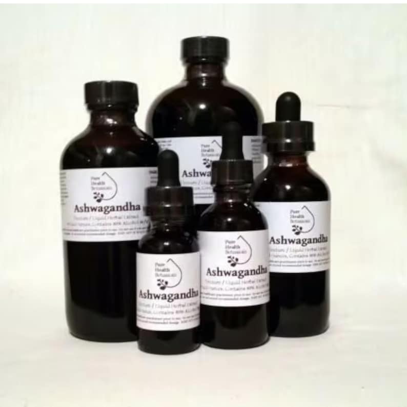 Ashwagandha Root Tincture, Extract, Withania Somnifera, Winter Cherry image 1