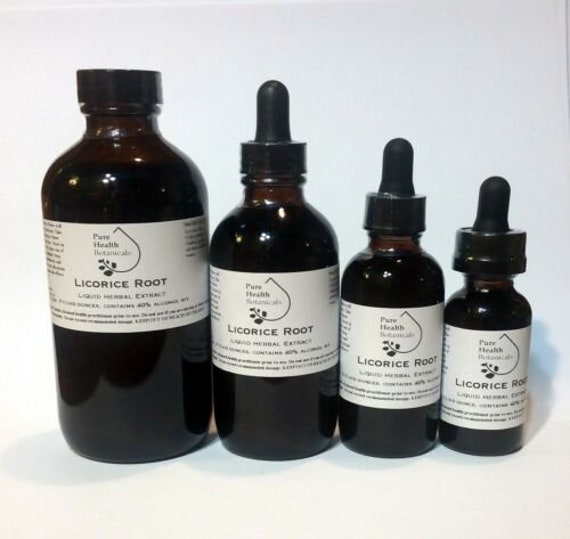 Licorice Root Tincture/extract Stress Liver Hormone Etsy