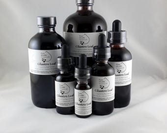 Cilantro Leaf Tincture Extract, Metal Chelation, Mercury, Coriander
