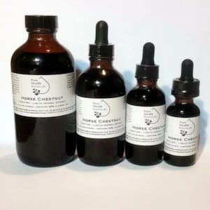 Horse Chestnut Tincture Extract, Aescin, Highest Quality, Multiple Sizes, Conker
