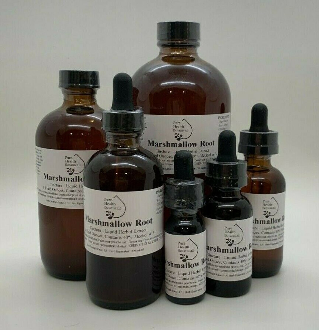 Marshmallow Root Tincture, Extract,digestion,althaea Officinalis, Multiple Sizes Etsy