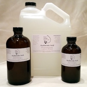 Hyaluronic Acid Serum, with 2% Low Molecular Weight HA, Mulitple Sizes