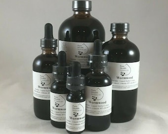 Wormwood Tincture/Extract- Artemisia Absinthium, Highest Quality, Multiple Sizes