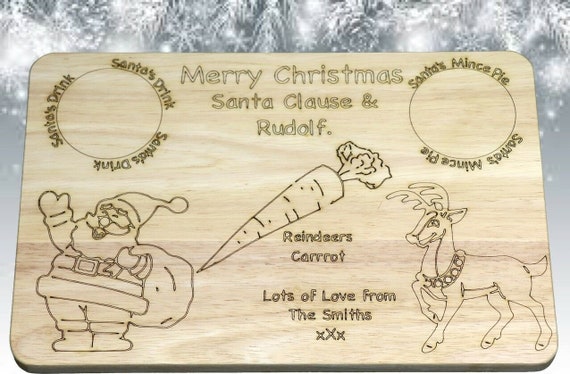 Christmas Eve Treat Board Santa Plate
