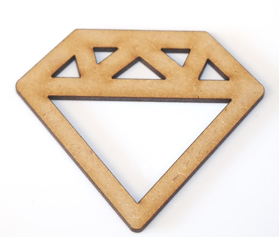 Wooden Bunting Triangles MDF Craft Art Shape Embellishment Cardmaking