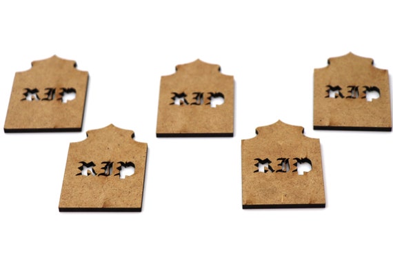 Wooden MDF Haunted House Shape Bunting Craft Embellishments Halloween Decoration