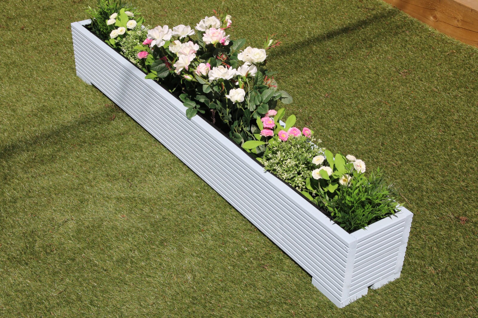 Great Wooden Garden Planter Trough 150cm Length Decking 50