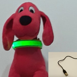 USB Rechargeable LED Pet safety collars image 2