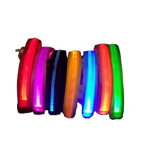 USB Rechargeable LED Pet safety collars \dog collars-  comes with  USB cable for charging and free domestic shipping on all orders