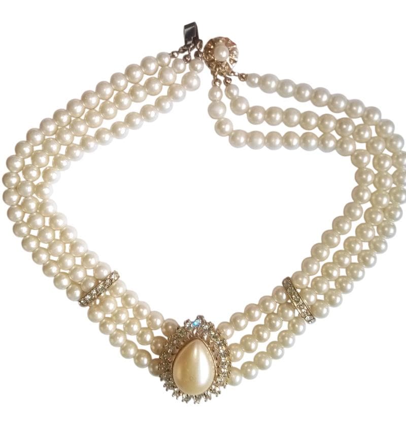 【Ameri VINTAGE】PEARL COLLAR CHOKER Vintage Pearl Choker - Etsy
