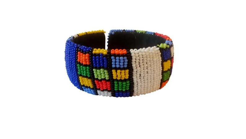 Bracelet Manchette artisanal indien large métal argenté