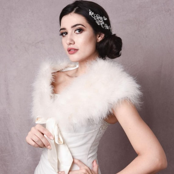Marabou feather shrug cheap
