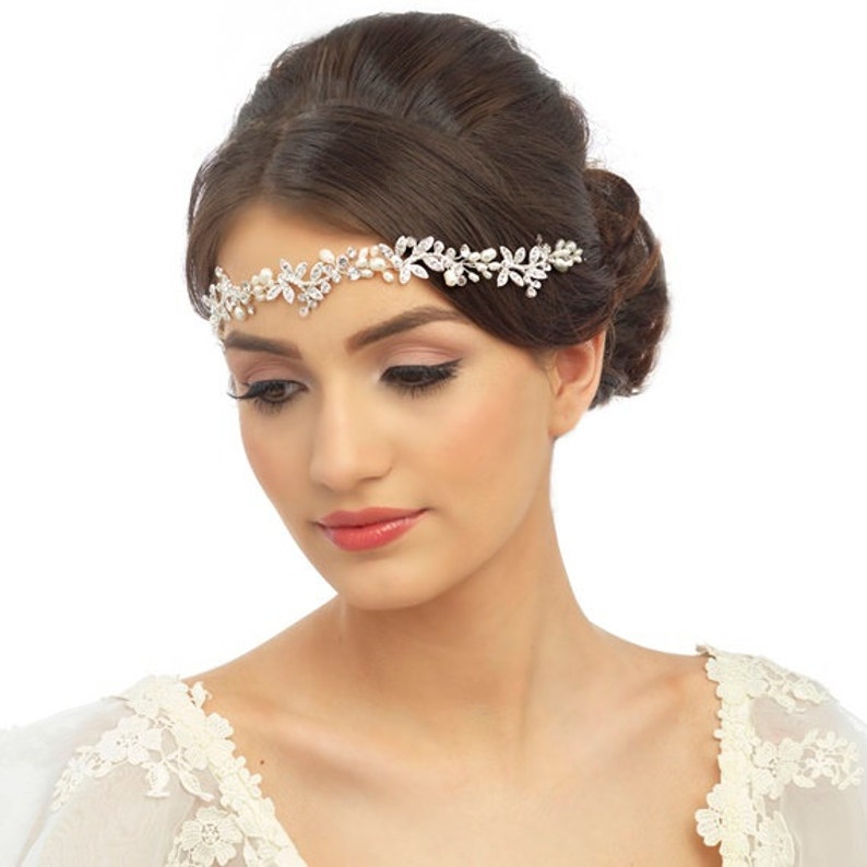 Crystal Leaf Hair Vine bridal hair accessories bridal hair Etsy