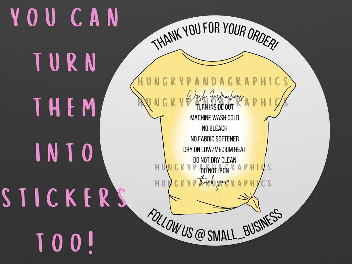 care label t shirt
