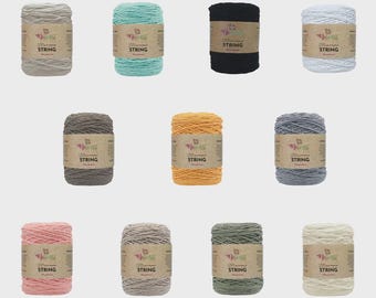 Retwisst Macrame String, 3mm Recycled Yarn, 150m