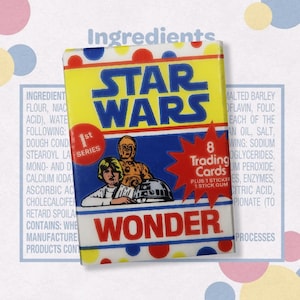 Paquete de cera de Star Wars Wonder Bread, cartas coleccionables no deportivas, serie 1