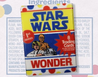 Paquete de cera de pan de maravilla de Star Wars, tarjetas coleccionables no deportivas, serie 1