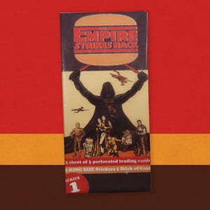 Burger King Coca-Cola Empire Strikes Back Pacote de cera Cartões colecionáveis não esportivos Série 1