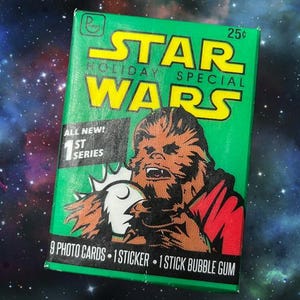 Pacote de cera especial de fim de ano de Star Wars, cartas colecionáveis não esportivas