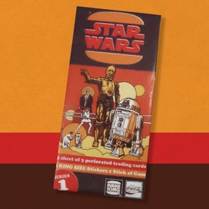 Paquete de cera de Star Wars de Coca-Cola de Burger King, cartas coleccionables no deportivas, serie 1