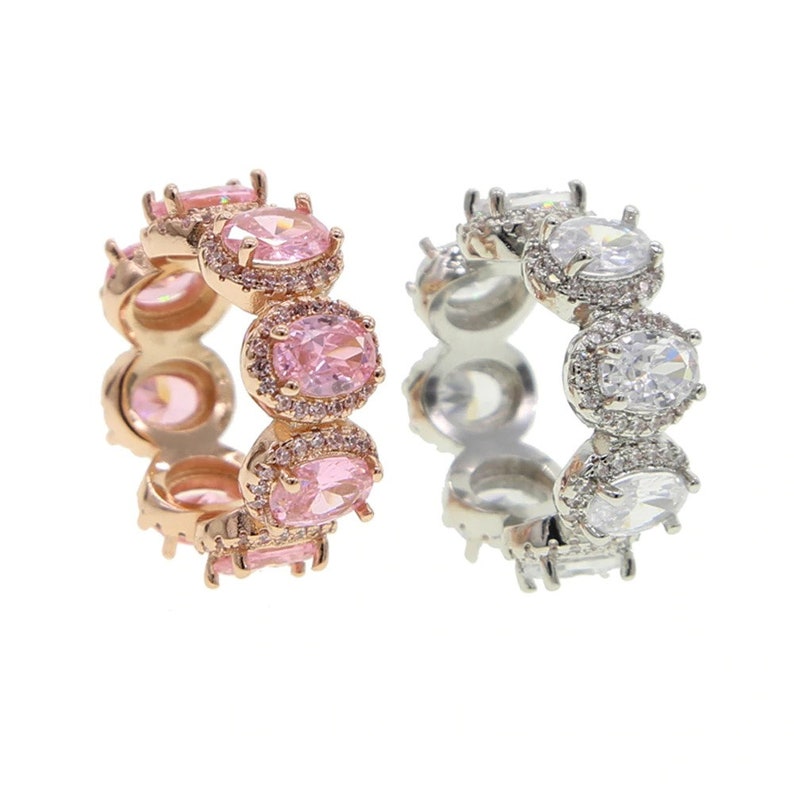 Classic Wedding Anniversary Ring for Wife Girlfriend New Oval Etsy UK