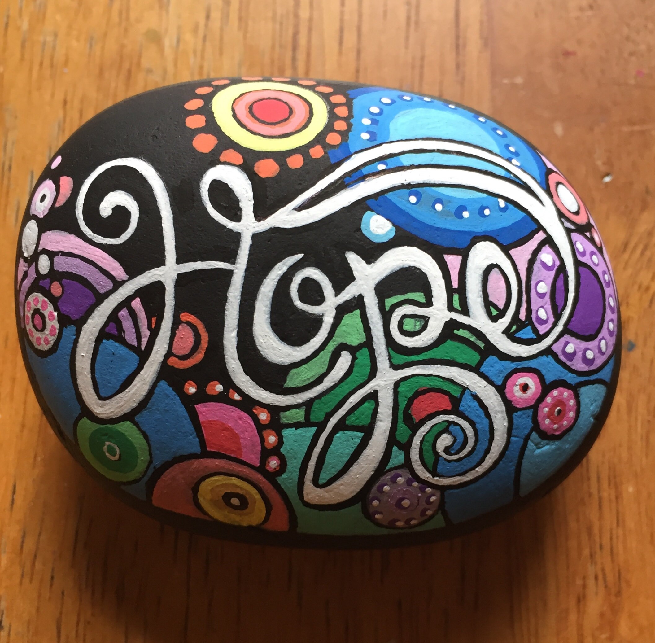 Sentimental Painted Rocks Hand Painted Rock Reminders - Affirmations / Wedding / Anniversary ...