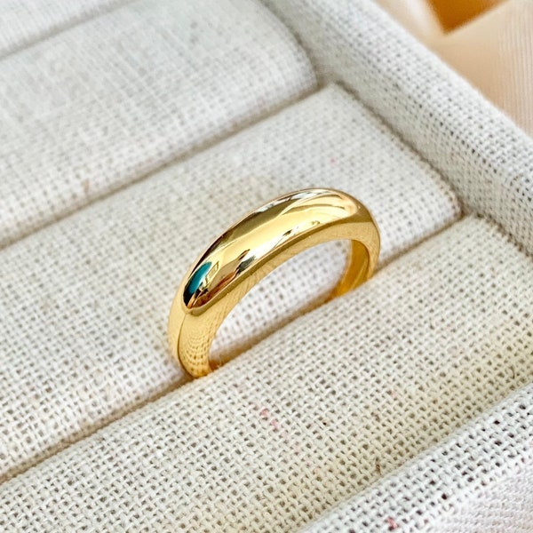 Adjustable Gold Dome Ring,gold band,Minimalist,925 gold vermeil,layering,stacking band ring,dainty,gift for her,simple everyday minimalism