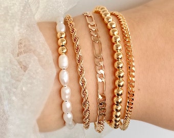 14k Gold Twisted Rope Bracelet,3mm rope chain,dainty layering jewelry,14k gold filled rope chain bracelet,7 inches one size chain bracelet