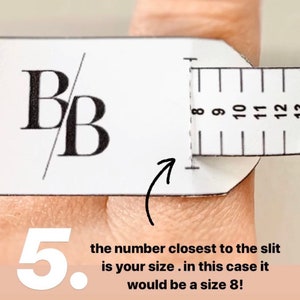 free printable ring sizer find your ring size paper ring etsy
