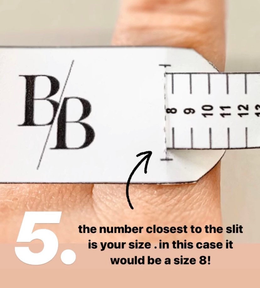 Ring Size Guide - Printable Ring Sizer - Find Your Ring Size - Easily Check  My Ring Size - Instant Download - Ring Size Measuring Tool