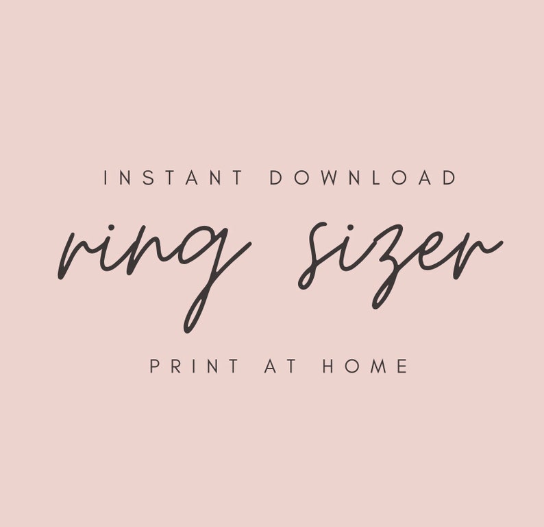 Free Printable Ring Sizer Find Your Ring Size Paper Ring Sizer At Home Instant Download Measure Your Finger Ring Ruler Size Guide image 1