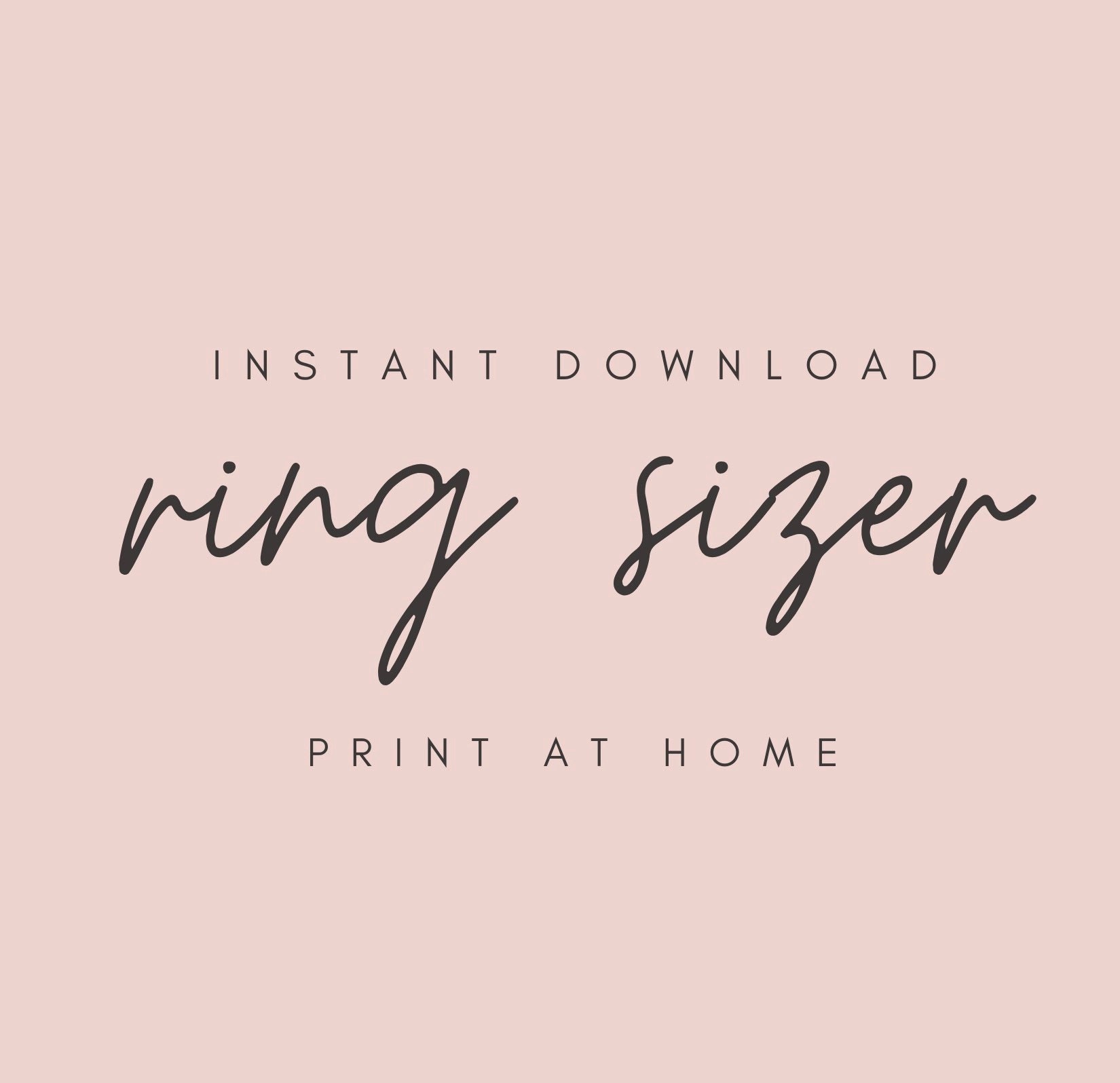 Free Printable Ring Sizer Find Your Ring Size Paper Ring Sizer at Home  Instant Download Measure Your Finger Ring Ruler size Guide 