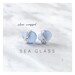 Blue Sea Glass Stud Earrings,Handmade,Sea glass earrings,beach jewelry,bridal jewelry,ocean lovers,silver posts,blue sea glass,wire wrapped 
