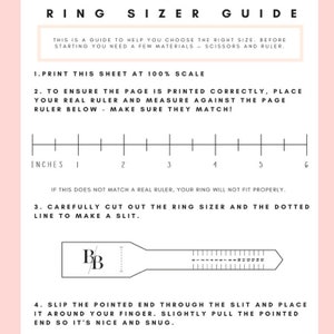 Free Printable Ring Sizer Find Your Ring Size Paper Ring Sizer At Home Instant Download Measure Your Finger Ring Ruler Size Guide image 2