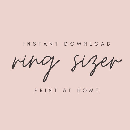 free printable ring sizer find your ring size paper ring etsy norway