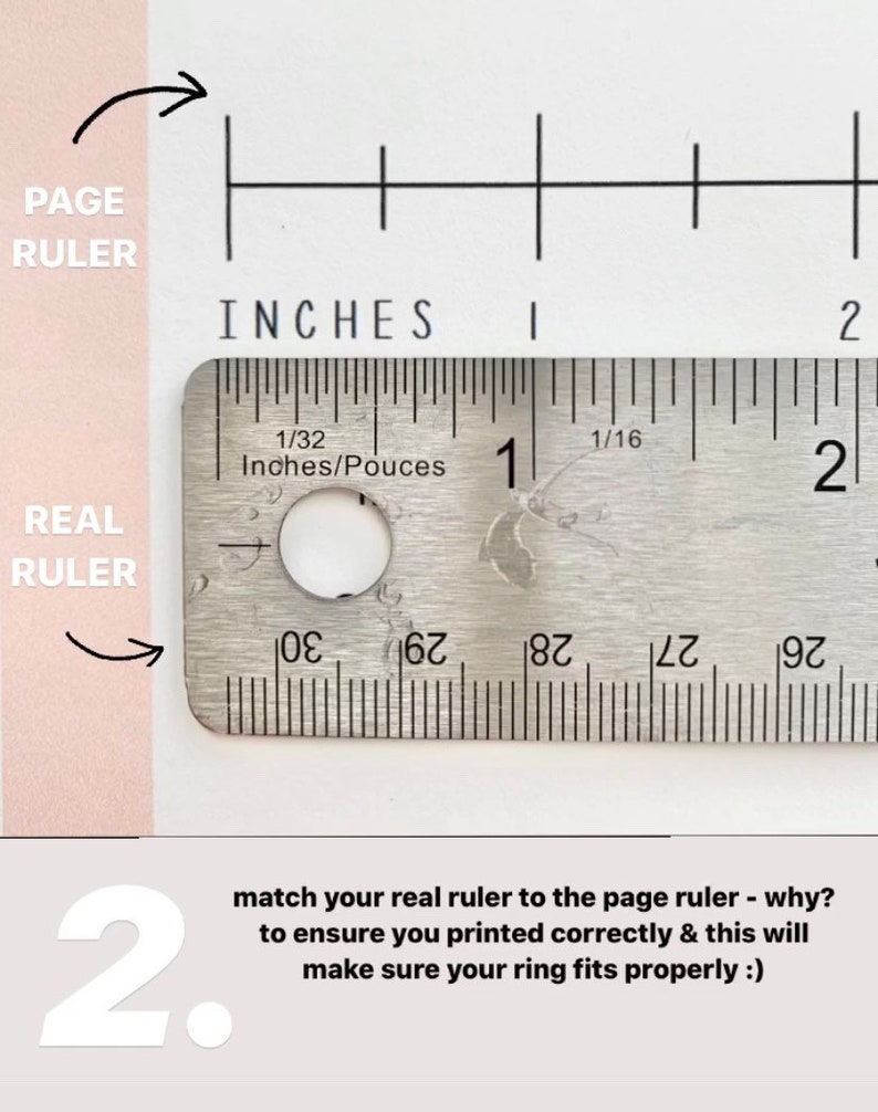 Free Printable Ring Sizer Find Your Ring Size Paper Ring Sizer At Home Instant Download Measure Your Finger Ring Ruler Size Guide image 4