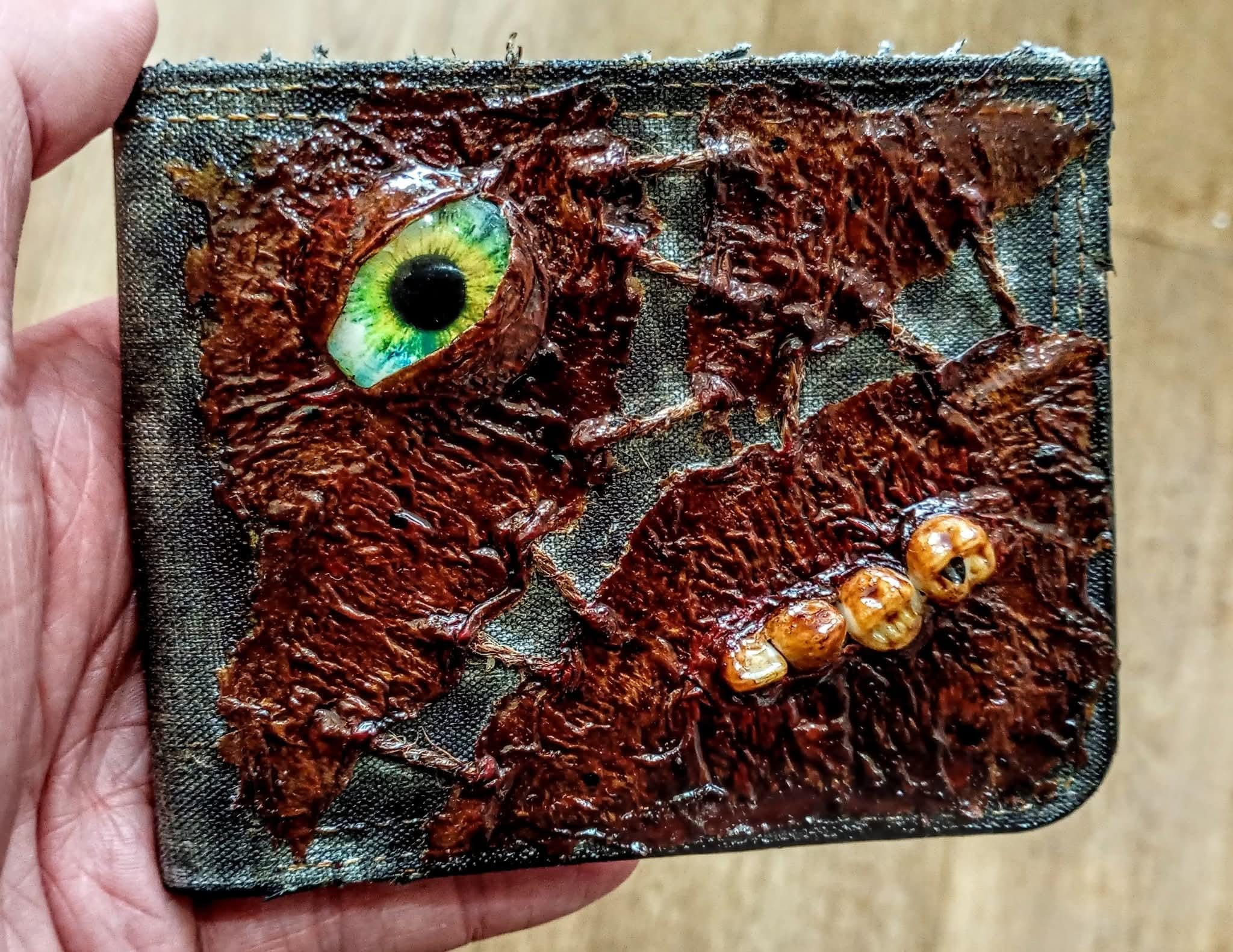 Human Leather Wallet (not Really) - Etsy