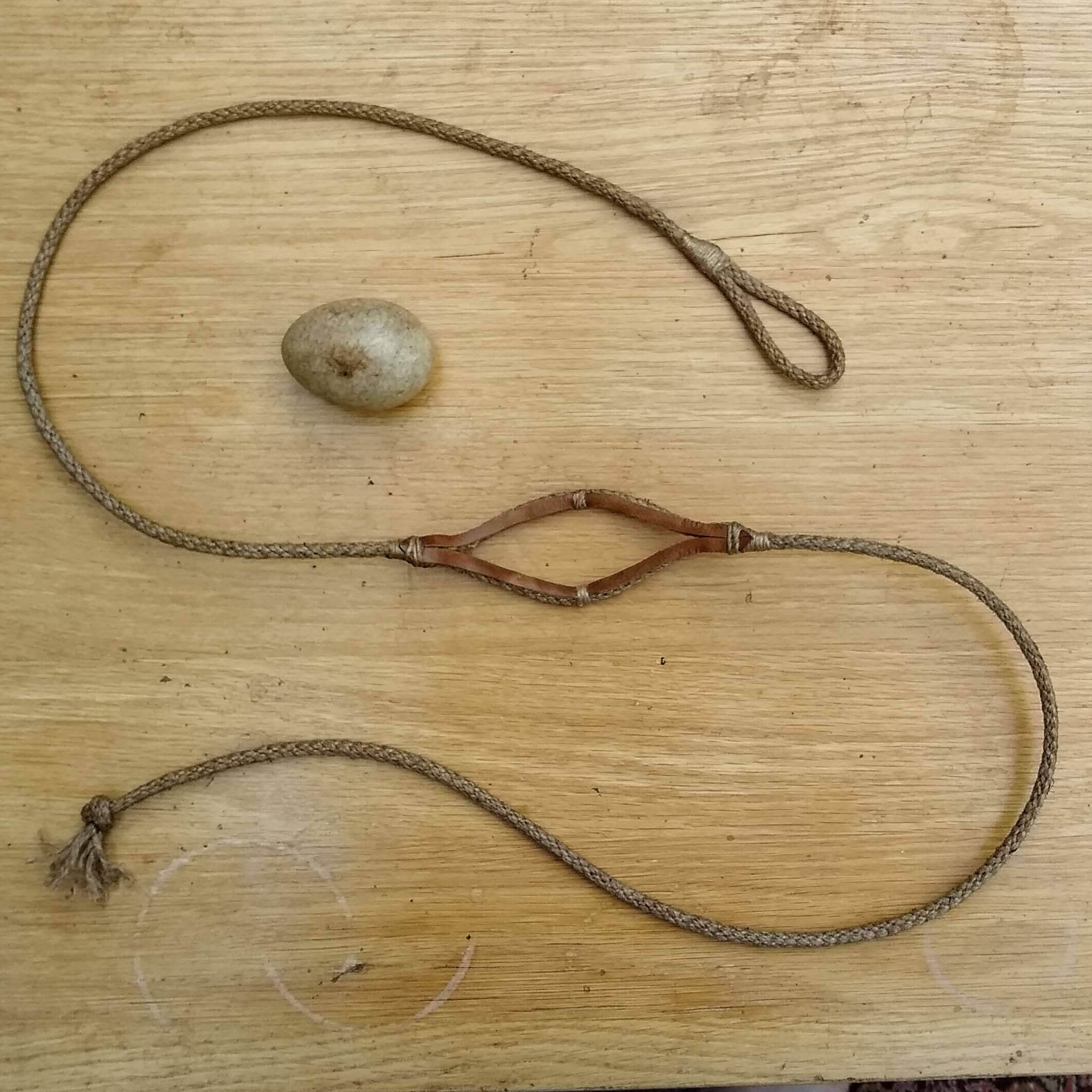 Heavy Duty Braided Balearic Sling W/leather Reinforcement Etsy