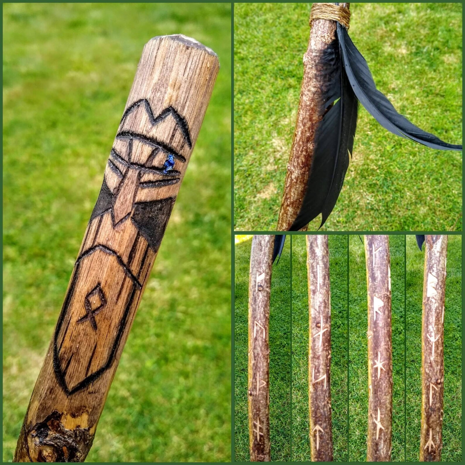 Odin Rune Staff Etsy UK